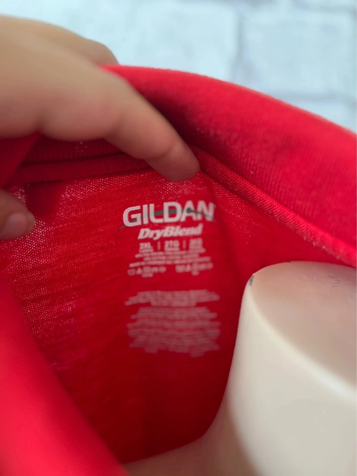 Polo vermelho clássico – Gildan – Tamanho 44 – photo 2